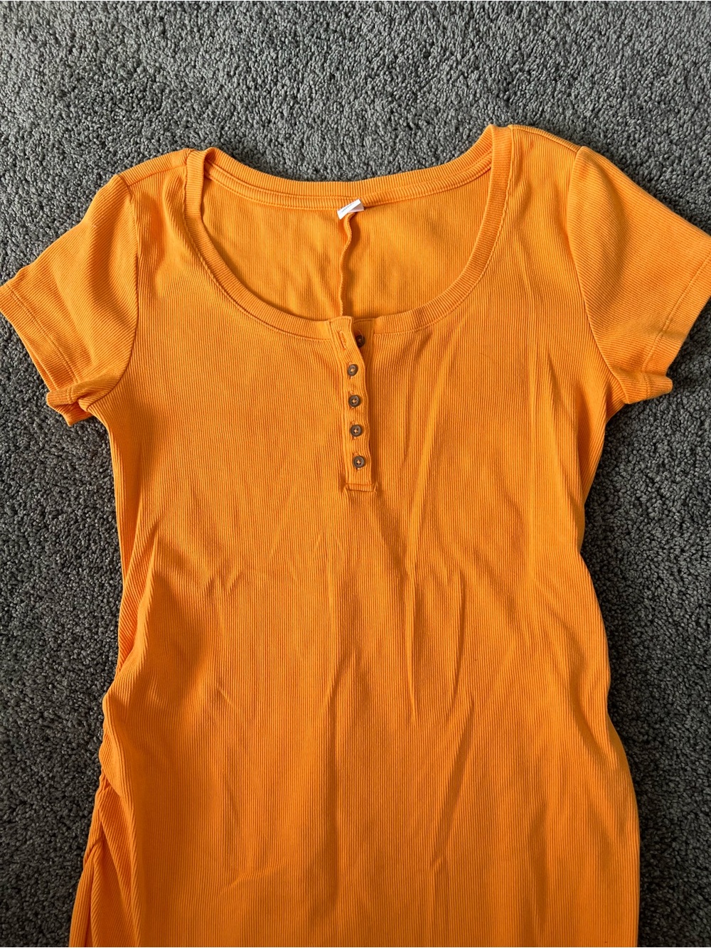 Short Sleeve Maternity Henley Dress